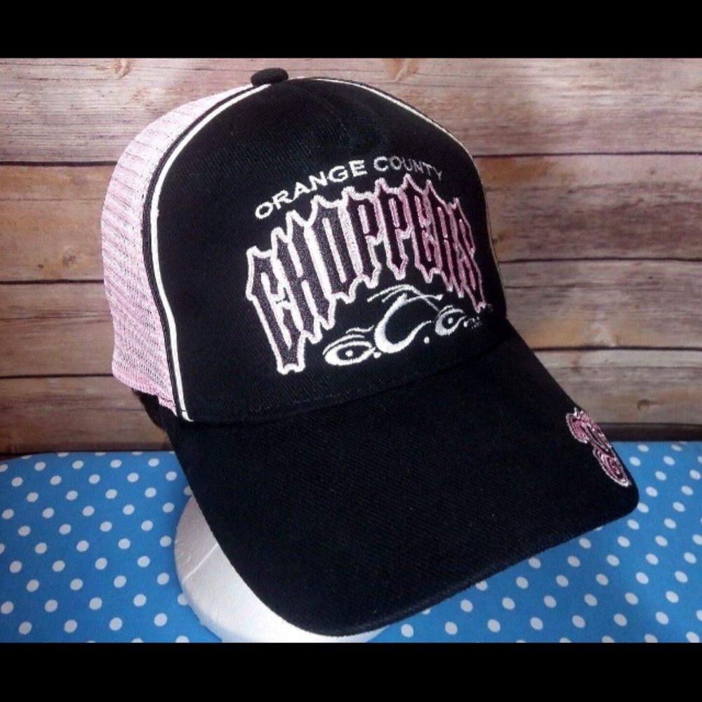 🌸Authentic Orange County Choppers pink Cap